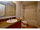 Full bathroom featuring a tiled shower/bathtub combo, vanity, and toilet at 2305 Chatham Place Dr, Orlando, FL 32824