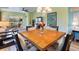 Open floor plan with dining area, and living space featuring backyard views, plenty of natural light at 2724 Palm Tree Dr, Poinciana, FL 34759