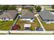 Fully fenced backyard with green lawn, patio, hot tub, shed, and gazebo at 3111 Turnberry Blvd, Kissimmee, FL 34744