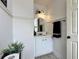 Bathroom featuring a vanity with a sink and a decorative light fixture at 554 Northbridge Dr, Altamonte Springs, FL 32714