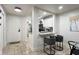 Modern kitchen boasts stainless appliances, bar seating and updated cabinetry at 554 Northbridge Dr, Altamonte Springs, FL 32714