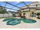 Beautiful screened-in pool and spa area, perfect for relaxation and entertaining, with outdoor grilling space at 6714 Bouganvillea Crescent Dr, Orlando, FL 32809