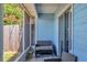 Back porch featuring screened in walls and room for seating at 7218 Alston Ct, Orlando, FL 32835