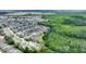 Aerial view displays community encircled by lush nature; serene ponds nearby at 801 Ashton Dr, Davenport, FL 33837