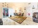 Dining room with modern table and chairs, decorative mirrors and neutral decor at 121 Lochness Ln, Kissimmee, FL 34743