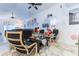 Living room with modern decor, cozy seating area, and large tile floors at 121 Lochness Ln, Kissimmee, FL 34743