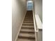 Carpeted staircase with white railing at 167 Eagleview Loop, Davenport, FL 33837