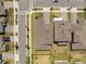 Birds eye view of a modern neighborhood showcases the home's location near streets, sidewalks, and well-maintained front yards at 19283 Allium Pl, Orlando, FL 32827
