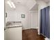 Modern bathroom with granite countertop vanity and walk-in shower at 2903 Edenshire Way # 103, Kissimmee, FL 34746