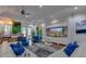 Clubhouse lounge area with comfortable seating, large TV, and modern decor at 2903 Edenshire Way # 103, Kissimmee, FL 34746