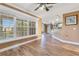View from dining room to backyard with open floor plan to kitchen, perfect for entertaining at 3255 Tucker Ave, St Cloud, FL 34772