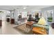 Open concept living room showing access to the kitchen and dining area at 3421 Capland Ave, Clermont, FL 34711