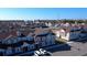 An aerial view showcasing the resort's well-maintained townhouses and convenient parking facilities at 7562 Sunflower Cir, Kissimmee, FL 34747