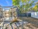 Backyard features a screened-in pool area and serene landscaping, offering a private outdoor retreat at 905 W 11Th Ave, Mount Dora, FL 32757