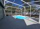 Enjoy this screened-in pool area, perfect for relaxation and entertaining with ample deck space for lounging at 905 W 11Th Ave, Mount Dora, FL 32757