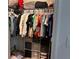 Walk-in closet with shelving, clothing rods, and plenty of storage space at 10116 Shadow Leaf Ct, Orlando, FL 32825