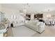 Open floor plan with a spacious living room, modern kitchen, and a dining area at 1443 Bunker Dr, Davenport, FL 33836