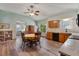 Well-designed kitchen with stainless steel appliances and an adjacent breakfast nook at 508 Alcazar Ct, The Villages, FL 32159