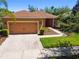 Charming single-story home with a well-manicured lawn and two-car garage at 523 Shell Creek St, Poinciana, FL 34759