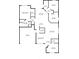 Detailed floor plan showcasing the layout of a home with dimensions for rooms like the kitchen, bedrooms, and living room at 53 Zinnia E Ln, Kissimmee, FL 34759