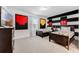 Charming bedroom featuring themed decor, twin beds, and black out curtains at 8943 Amelia Downs Trl, Kissimmee, FL 34747