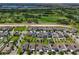 Aerial view of a neighborhood with golf course views, lake access and well-kept landscaping at 9056 Pinch Shot Dr, Winter Garden, FL 34787