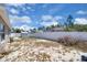 Spacious backyard enclosed by a white fence, offering privacy and ample space at 199 Maple Dr, Kissimmee, FL 34759