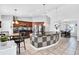 Beautiful kitchen with an island, stainless steel appliances, and a breakfast table at 199 Maple Dr, Kissimmee, FL 34759