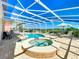 Inviting screened-in pool and jacuzzi combo offer a relaxing outdoor experience at 1930 Knollcrest Dr, Clermont, FL 34711