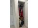 Hallway closet filled with personal items for added storage at 219 Duke Dr, Deland, FL 32724