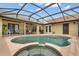 Outdoor pool area featuring a jacuzzi at 2289 Jessica Ln, Kissimmee, FL 34744