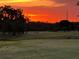Scenic golf course view at sunset with lush green fairways and mature trees at 2615 Autumn Green Dr, Orlando, FL 32822