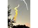 Unique sky view of what might be rocket contrails from a nearby Space Center launch at 2615 Autumn Green Dr, Orlando, FL 32822