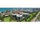 An aerial view of the condo in Daytona Beach, Florida shows its proximity to the beach and other buildings at 4 Oceans West Blvd # 301B, Daytona Beach Shores, FL 32118