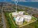 Expansive aerial view of beachfront condo building near Daytona Beach, Florida with ocean views at 4 Oceans West Blvd # 301B, Daytona Beach Shores, FL 32118
