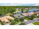 Beautiful aerial shot of homes with lush trees, serene water views and well-manicured lawns at 567 Villa Park Rd, Kissimmee, FL 34759