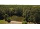 Scenic view of a private pond surrounded by lush greenery and tall trees, creating a peaceful natural setting at 624 Montana Ave, Davenport, FL 33897