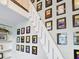 Detail of the stairs to the loft space in the game room with unique musical decor at 715 Honeysuckle Ave, Celebration, FL 34747