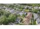 Aerial view of the property within a neighborhood with well-maintained lawns at 14314 Pleach St, Winter Garden, FL 34787