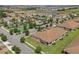 Aerial view of the property, showcasing the pool, lake and neighborhood amenities at 1000 Blackwolf Run Rd, Davenport, FL 33896