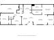 Floor plan of home with two bedrooms, two baths, kitchen, living room, screened porch, and a two car garage at 1000 Blackwolf Run Rd, Davenport, FL 33896