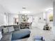Open-concept living room featuring stylish furniture and an adjacent dining area at 238 Granada Ave, Davenport, FL 33837