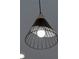 Close up of a pendant light with wooden and black accents, offering stylish illumination at 3669 General Marshall Rd, Daytona Beach, FL 32124