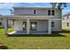Covered patio area extends to the lovely backyard and lush lawn at 3773 Deer Ridge Dr, Mount Dora, FL 32757