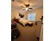 Bedroom with ceiling fan and window with blinds at 4820 Conway Rd # 130, Orlando, FL 32812
