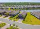 An elevated view highlights modern homes, lush lawns, and a tranquil lake, showcasing community charm at 1014 Umbria Dr, Kissimmee, FL 34759