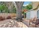 Relaxing backyard deck featuring mature trees and hot tub at 1104 E Anderson St, Orlando, FL 32801