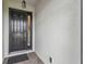 Close-up view of the home's front door with sidelight at 249 Bella Cortina Dr, Kissimmee, FL 34759