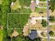 Aerial view of a large property with a pool and lanai at 2560 Greenwood Dr, Kissimmee, FL 34744
