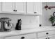 Close-up of kitchen countertops with white marble counters and KitchenAid mixer at 308 Yellow Snapdragon Dr, Davenport, FL 33837
